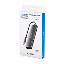 AISENS ASUC-7P026-GR station d'accueil Avec fil USB 3.2 Gen 1 (3.1 Gen 1) Type-C Gris - Vue supplémentaire 7