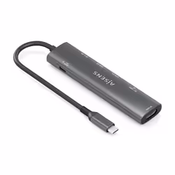 AISENS ASUC-7P027-GR station d'accueil Avec fil USB 3.2 Gen 1 (3.1 Gen 1) Type-C Gris