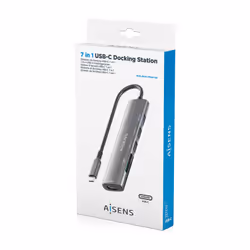 AISENS ASUC-7P027-GR station d'accueil Avec fil USB 3.2 Gen 1 (3.1 Gen 1) Type-C Gris - Vue supplémentaire 7