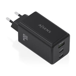 AISENS ASCH-100W3P052-BK chargeur d'appareils mobiles Universel Noir Secteur Charge rapide Intérieure