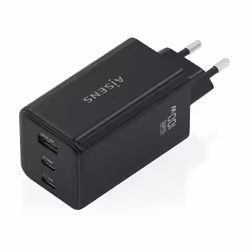 AISENS ASCH-100W3P052-BK chargeur d'appareils mobiles Universel Noir Secteur Charge rapide Intérieure