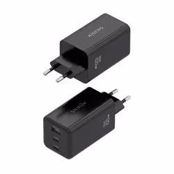 AISENS ASCH-100W3P052-BK chargeur d'appareils mobiles Universel Noir Secteur Charge rapide Intérieure