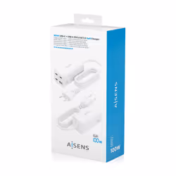 AISENS ASCH-100W4P053-W chargeur d'appareils mobiles Universel Blanc Secteur Charge rapide Intérieure - Vue supplémentaire 7