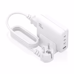 AISENS ASCH-140W4P055-W, Intérieure, Secteur, 20 V, 5 A, 1,4 m, Blanc