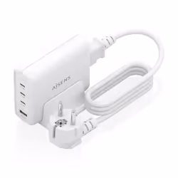 AISENS ASCH-140W4P055-W chargeur d'appareils mobiles Universel Blanc Secteur Charge rapide Intérieure
