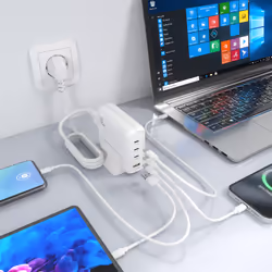 AISENS ASCH-140W4P055-W chargeur d'appareils mobiles Universel Blanc Secteur Charge rapide Intérieure - Vue supplémentaire 6