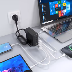 AISENS ASCH-140W4P056-BK chargeur d'appareils mobiles Universel Noir Secteur Charge rapide Intérieure - Vue supplémentaire 6