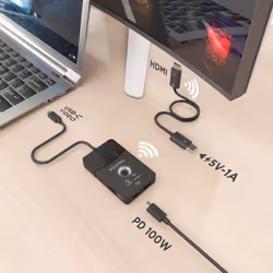 AISENS ASWL-H2KDC30M05-BK station d'accueil Avec fil &sans fil USB 3.2 Gen 1 (3.1 Gen 1) Type-C Noir - Vue supplémentaire 6