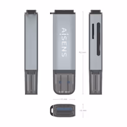 AISENS ASCR-2A09-GR lecteur de carte mémoire - Vue supplémentaire 4