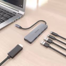 AISENS ASUC-5P028-GR station d'accueil Avec fil USB 3.2 Gen 1 (3.1 Gen 1) Type-C Gris - Vue supplémentaire 5
