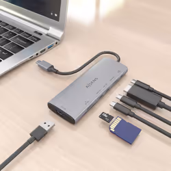 AISENS ASUC-7P031-GR station d'accueil Avec fil USB 3.2 Gen 1 (3.1 Gen 1) Type-C Gris - Vue supplémentaire 5