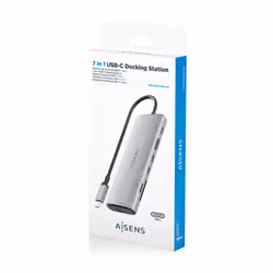 AISENS ASUC-7P031-GR station d'accueil Avec fil USB 3.2 Gen 1 (3.1 Gen 1) Type-C Gris - Vue supplémentaire 7