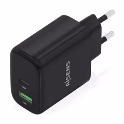 AISENS A110-0972 chargeur d'appareils mobiles Caméra Numérique, GPS, Téléphone portable, Ordinateur portable, Smartphone, Tablette, Universel Noir Secteur Charge rapide Intérieure - Vue supplémentaire 2