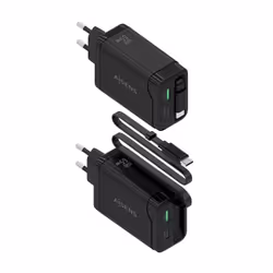 AISENS ASCH-65W3P071-BK chargeur d'appareils mobiles Caméra Numérique, GPS, Téléphone portable, Ordinateur portable, Smartphone, Tablette, Universel Noir Secteur Charge rapide Intérieure - Vue supplémentaire 3