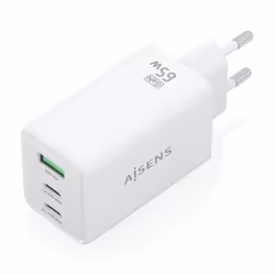 AISENS ASCH-65W3P072-W chargeur d'appareils mobiles Caméra Numérique, GPS, Téléphone portable, Ordinateur portable, Smartphone, Tablette, Universel Blanc Secteur Charge rapide Intérieure - Vue supplémentaire 2