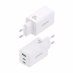 AISENS ASCH-65W3P072-W chargeur d'appareils mobiles Caméra Numérique, GPS, Téléphone portable, Ordinateur portable, Smartphone, Tablette, Universel Blanc Secteur Charge rapide Intérieure - Vue supplémentaire 3