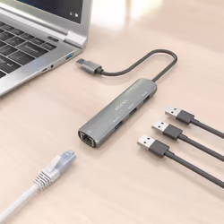 AISENS ASUC-4P034-GR station d'accueil Avec fil USB 3.2 Gen 1 (3.1 Gen 1) Type-A Gris - Vue supplémentaire 7