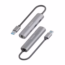 AISENS ASUC-4P035-GR station d'accueil Avec fil USB 3.2 Gen 1 (3.1 Gen 1) Type-A Gris - Vue supplémentaire 3