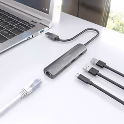 AISENS ASUC-4P035-GR station d'accueil Avec fil USB 3.2 Gen 1 (3.1 Gen 1) Type-A Gris - Vue supplémentaire 6