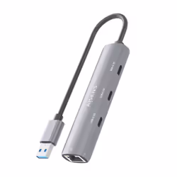 AISENS ASUC-4P037-GR station d'accueil Avec fil USB 3.2 Gen 1 (3.1 Gen 1) Type-A Gris - Vue supplémentaire 5