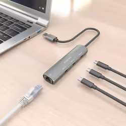 AISENS ASUC-4P037-GR station d'accueil Avec fil USB 3.2 Gen 1 (3.1 Gen 1) Type-A Gris - Vue supplémentaire 7