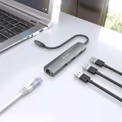 AISENS ASUC-4P038-GR station d'accueil Avec fil USB 3.2 Gen 1 (3.1 Gen 1) Type-C Gris - Vue supplémentaire 6