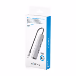 AISENS ASUC-4P038-GR station d'accueil Avec fil USB 3.2 Gen 1 (3.1 Gen 1) Type-C Gris - Vue supplémentaire 8