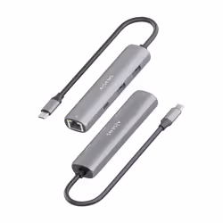 AISENS ASUC-4P039-GR station d'accueil Avec fil USB 3.2 Gen 1 (3.1 Gen 1) Type-C Gris - Vue supplémentaire 3