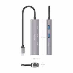 AISENS ASUC-4P039-GR station d'accueil Avec fil USB 3.2 Gen 1 (3.1 Gen 1) Type-C Gris - Vue supplémentaire 4