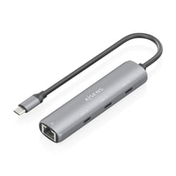 AISENS ASUC-4P041-GR station d'accueil Avec fil USB 3.2 Gen 1 (3.1 Gen 1) Type-C Gris