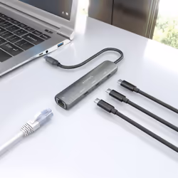 AISENS ASUC-4P041-GR station d'accueil Avec fil USB 3.2 Gen 1 (3.1 Gen 1) Type-C Gris - Vue supplémentaire 6