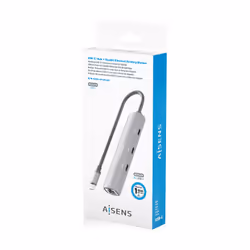 AISENS ASUC-4P041-GR station d'accueil Avec fil USB 3.2 Gen 1 (3.1 Gen 1) Type-C Gris - Vue supplémentaire 8