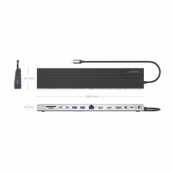 AISENS ASUC-13P042-GR station d'accueil Avec fil USB 3.2 Gen 1 (3.1 Gen 1) Type-C Gris - Vue supplémentaire 4