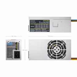 AISENS ASPC-500TFX-SEO unité d'alimentation d'énergie 500 W 20+4 pin ATX TFX Argent - Vue supplémentaire 3