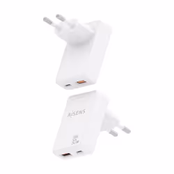 AISENS ASCH-30W2P074-W chargeur d'appareils mobiles Caméra Numérique, Téléphone portable, Ordinateur portable, Smartphone, Tablette, Universel Blanc Secteur Charge rapide Intérieure - Vue supplémentaire 3