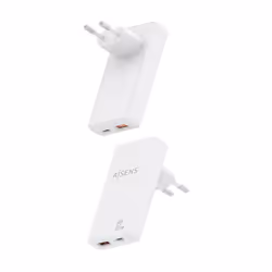 AISENS ASCH-65W2P076-W chargeur d'appareils mobiles Caméra Numérique, Téléphone portable, Ordinateur portable, Smartphone, Tablette, Universel Blanc Secteur Charge rapide Intérieure - Vue supplémentaire 3