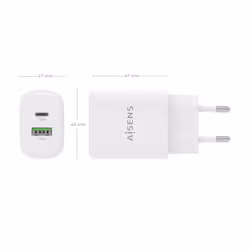 AISENS A110-0977 chargeur d'appareils mobiles Caméra Numérique, Téléphone portable, Ordinateur portable, Smartphone, Tablette, Universel Blanc Secteur Charge rapide Intérieure - Vue supplémentaire 4