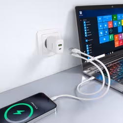 AISENS A110-0977 chargeur d'appareils mobiles Caméra Numérique, Téléphone portable, Ordinateur portable, Smartphone, Tablette, Universel Blanc Secteur Charge rapide Intérieure - Vue supplémentaire 5