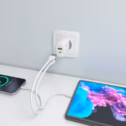 AISENS A110-0977 chargeur d'appareils mobiles Caméra Numérique, Téléphone portable, Ordinateur portable, Smartphone, Tablette, Universel Blanc Secteur Charge rapide Intérieure - Vue supplémentaire 6