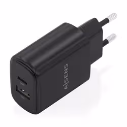 AISENS A110-0978 chargeur d'appareils mobiles Caméra Numérique, Téléphone portable, Ordinateur portable, Smartphone, Tablette, Universel Noir Secteur Charge rapide Intérieure - Vue supplémentaire 2