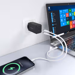 AISENS ASCH-65W2P079-BK chargeur d'appareils mobiles Caméra Numérique, Téléphone portable, Ordinateur portable, Smartphone, Tablette, Universel Noir Secteur Charge rapide Intérieure - Vue supplémentaire 5