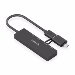 AISENS A109-0987 station d'accueil Avec fil USB 3.2 Gen 1 (3.1 Gen 1) Type-A + Type-C Noir - Vue supplémentaire 2