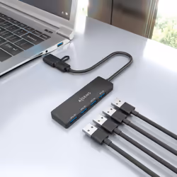 AISENS A109-0987 station d'accueil Avec fil USB 3.2 Gen 1 (3.1 Gen 1) Type-A + Type-C Noir - Vue supplémentaire 5