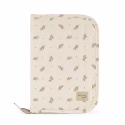 Walking Mum Birth Book Mimosa Pink, Pochette de documents, Beige, Rose, Coton, Motif, 190 mm, 20 mm