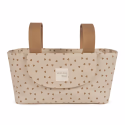 Walking Mum Organizer Coeurs Poppy Cannelle, 310 mm, 120 mm, 120 mm