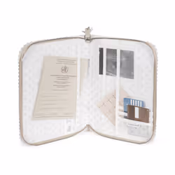 Pasito a Pasito Birth Book Icon Cream, Pochette de documents, Crème, Simili-cuir, Monochromatique, 190 mm, 20 mm
