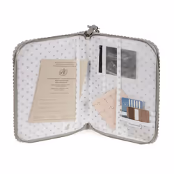 Pasito a Pasito Birth Book Icon Smoke, Pochette de documents, Gris, Simili-cuir, Monochromatique, 190 mm, 20 mm