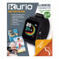 Kurio C24515 Fr La Montre Connectée Noire - Recommandée Par Gulli