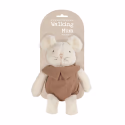 Walking Mum Souris en peluche Poppy Cannelle 25 cm, Souris, 0 an(s)
