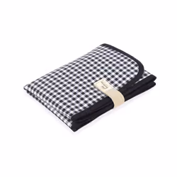 Walking Mum Tapis a Langer I Love Vichy Noir (IV)